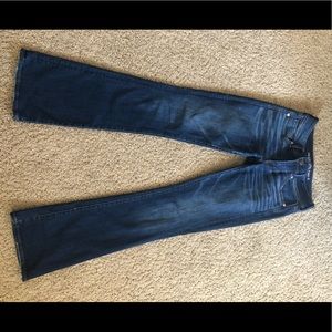 Denim jeans bootcut AE super stretch low rise
